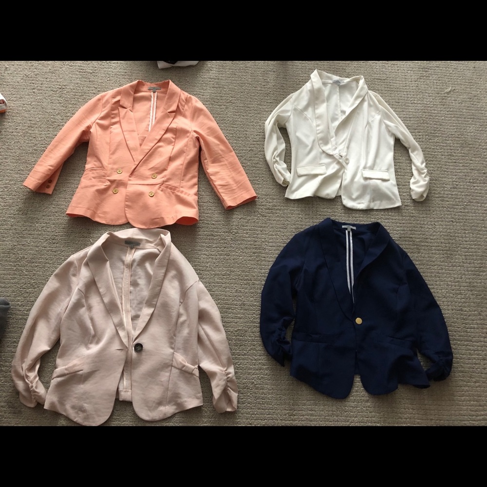 4 Charlotte Russe blazers. Never worn